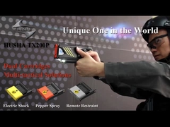 Dual cartucho Pistola de atordoamento com pulverizador de pimenta e controle remoto