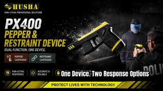 Um dispositivo. Duas opções de resposta: Apresentando o dispositivo HUSHA PX400 Pepper & Restraint