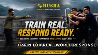 Treinamento em aplicação da lei com base em cenários | Treinamento de resposta não letal HUSHA